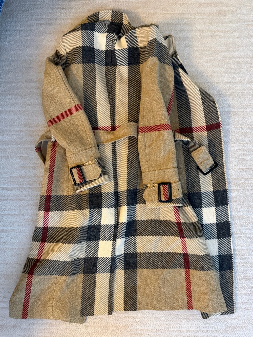 Burberry London Vintage Wool Belted Coat - Picture 6 of 6